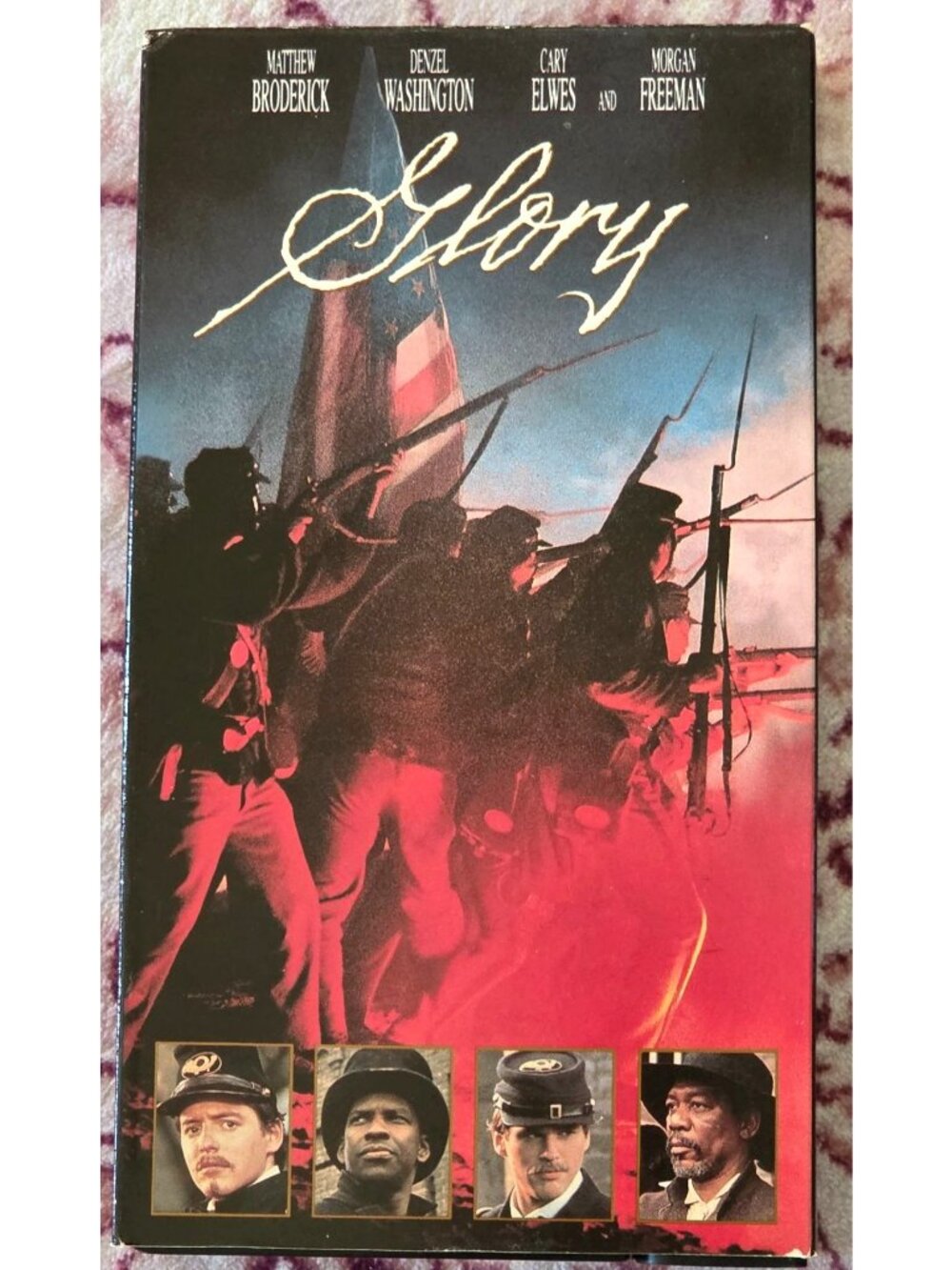 Glory (VHS 1990) Civil War Mathew Broderick Morgan Freeman Denzel Washington